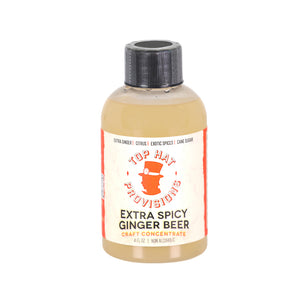 Top Hat Extra Spicy Ginger Beer Syrup & Moscow Mule Batching Mix - 4oz Bottle