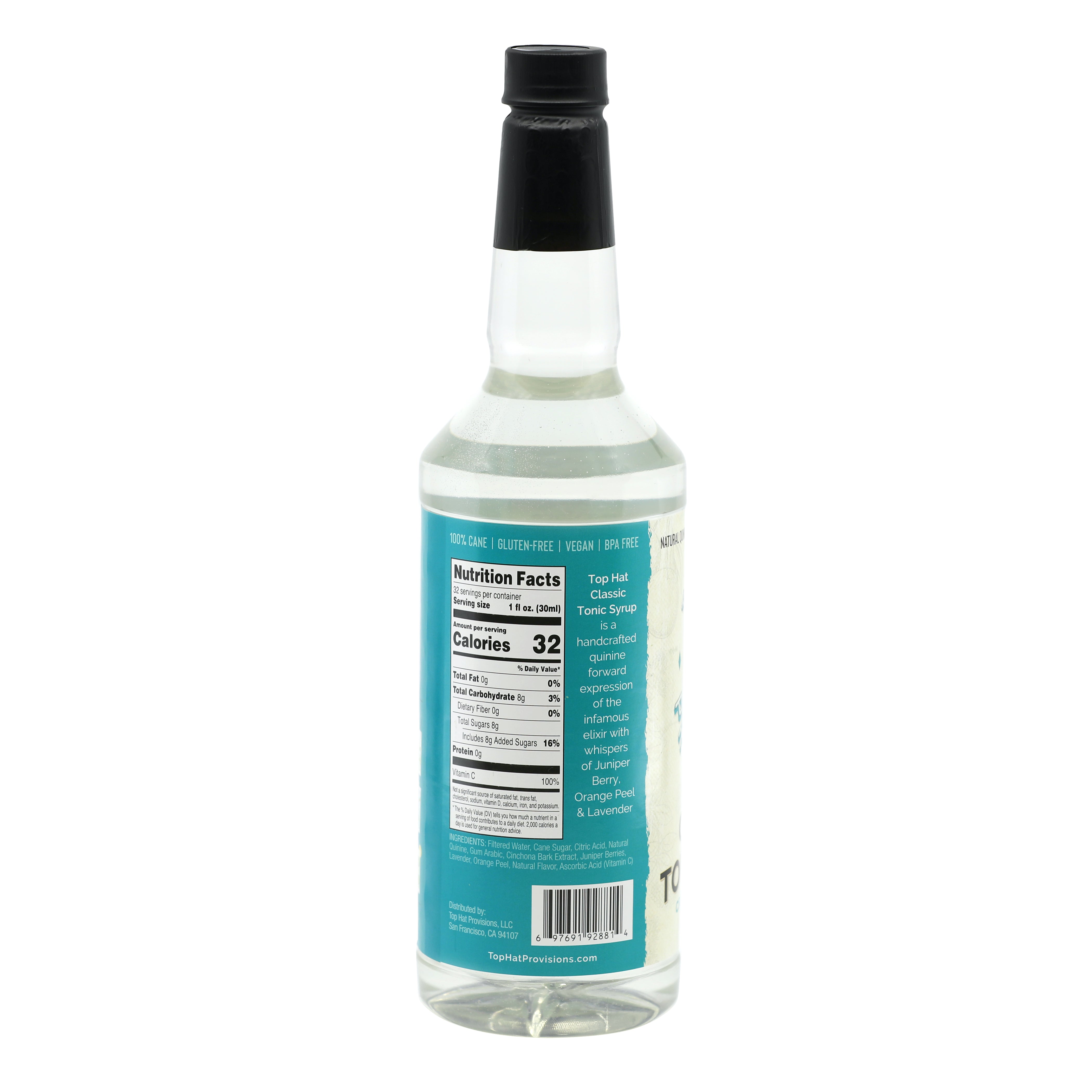Top Hat Classic Tonic Syrup & 5x Premium Quinine Concentrate - 32oz Bottle