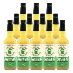 Top Hat Agave Margarita Batching Mix & Frozen Margarita Concentrate (made with agave nectar & organic lime juice) - 32oz Bottle